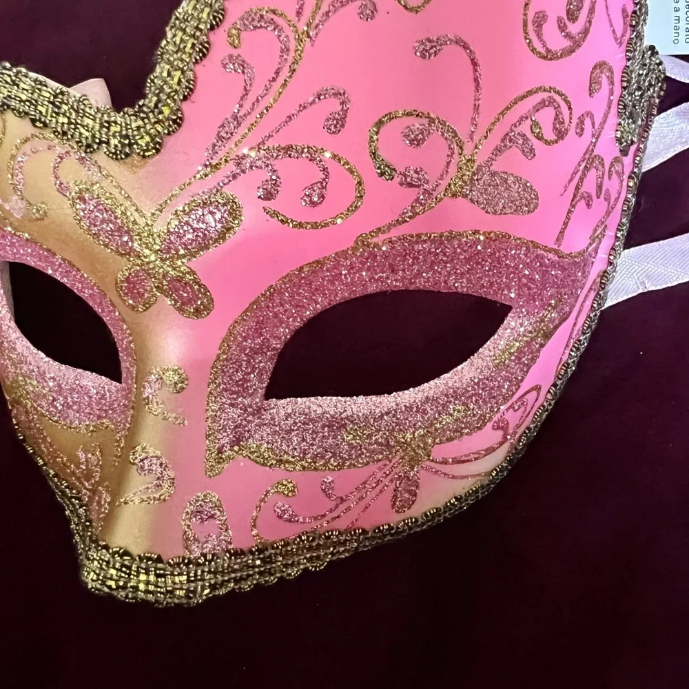Mardi Gras! Halloween !! NYE!! 3 Handmade Venetian Carnival Masks NEVER worn